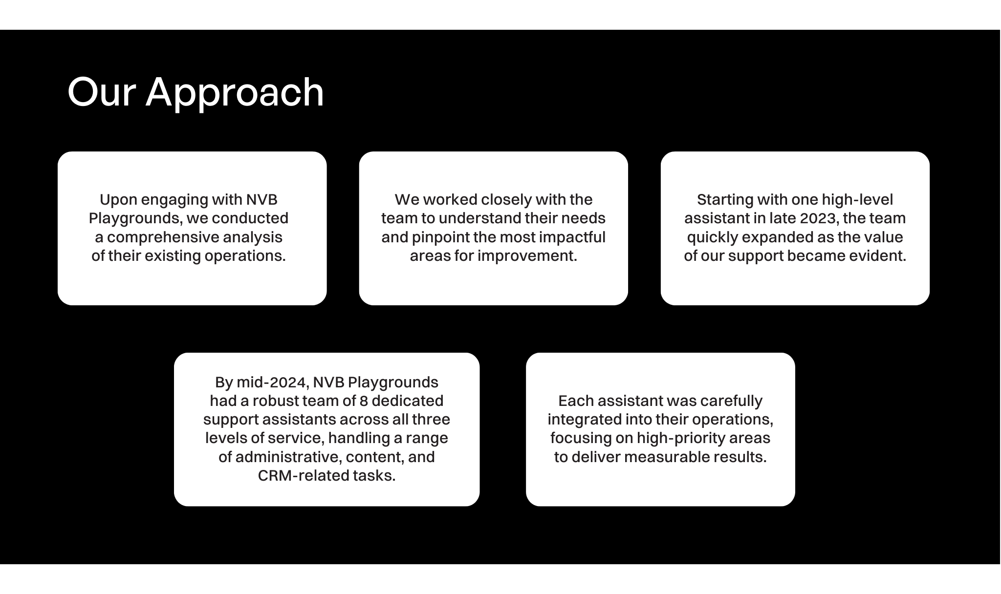 NVB Playgrounds - Business Support Services